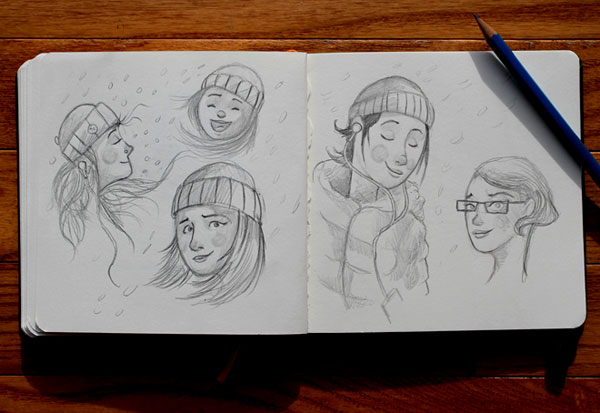 Some sketches of girls