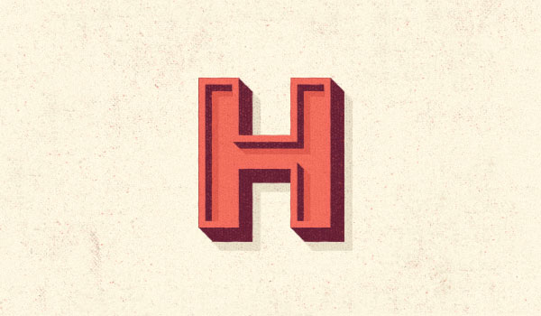 The letter 'H'