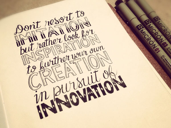 Imitation Inspiration Creation Innovation