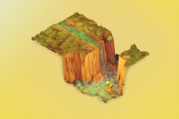 Low-Poly Waterfall - Timothy J. Reynolds Interview