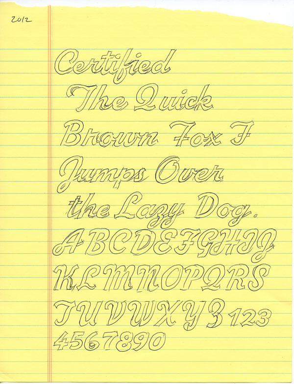 Font Sketch - Mark Simonson Interview